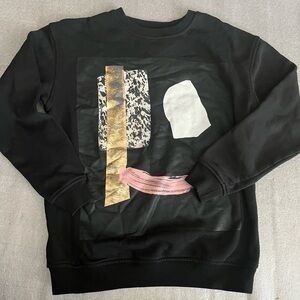 [S]McQ By Alexandra McQueen Black Graphic Sweatshirt